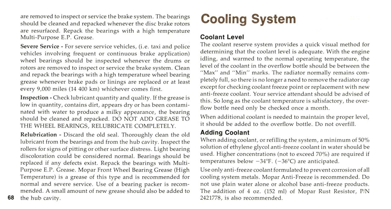 1978 Chrysler Owners Manual Page 49